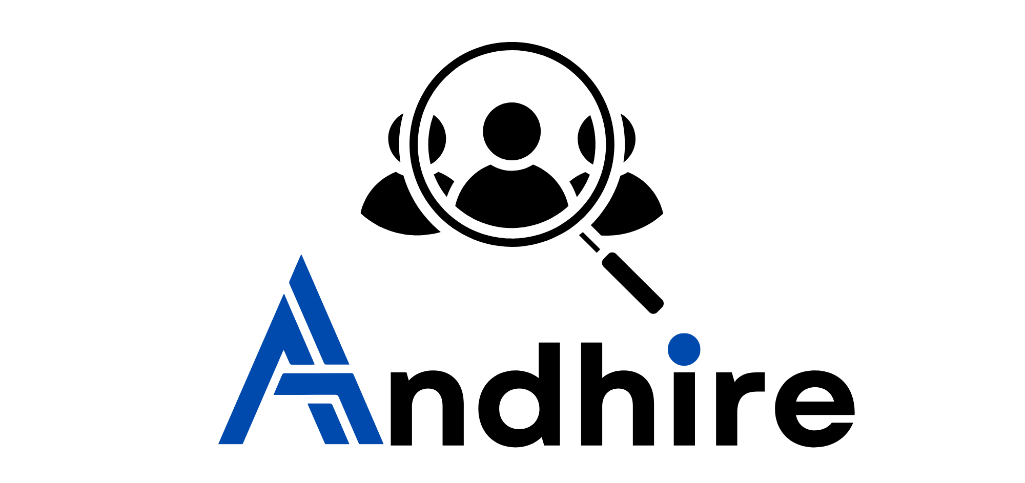 black white bold flat illustrative recruitment agency logo (2)
